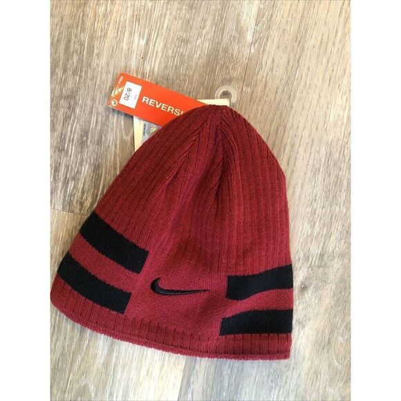 Nike Alabama Crimson Tide Beanie- Toboggan Embroidered , Reversible , Kids. NWT - Picture 6 of 9